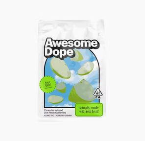 Awesome Dope Rosin Gummies Sour Apple 100mg PATIENT APPRECIATION