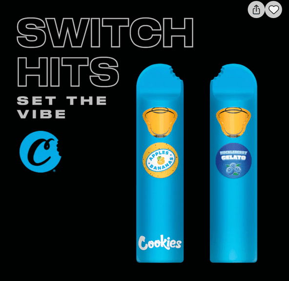 Cookies 2G Dual Disposable Apples & Bananas X Hucleberry Gelato