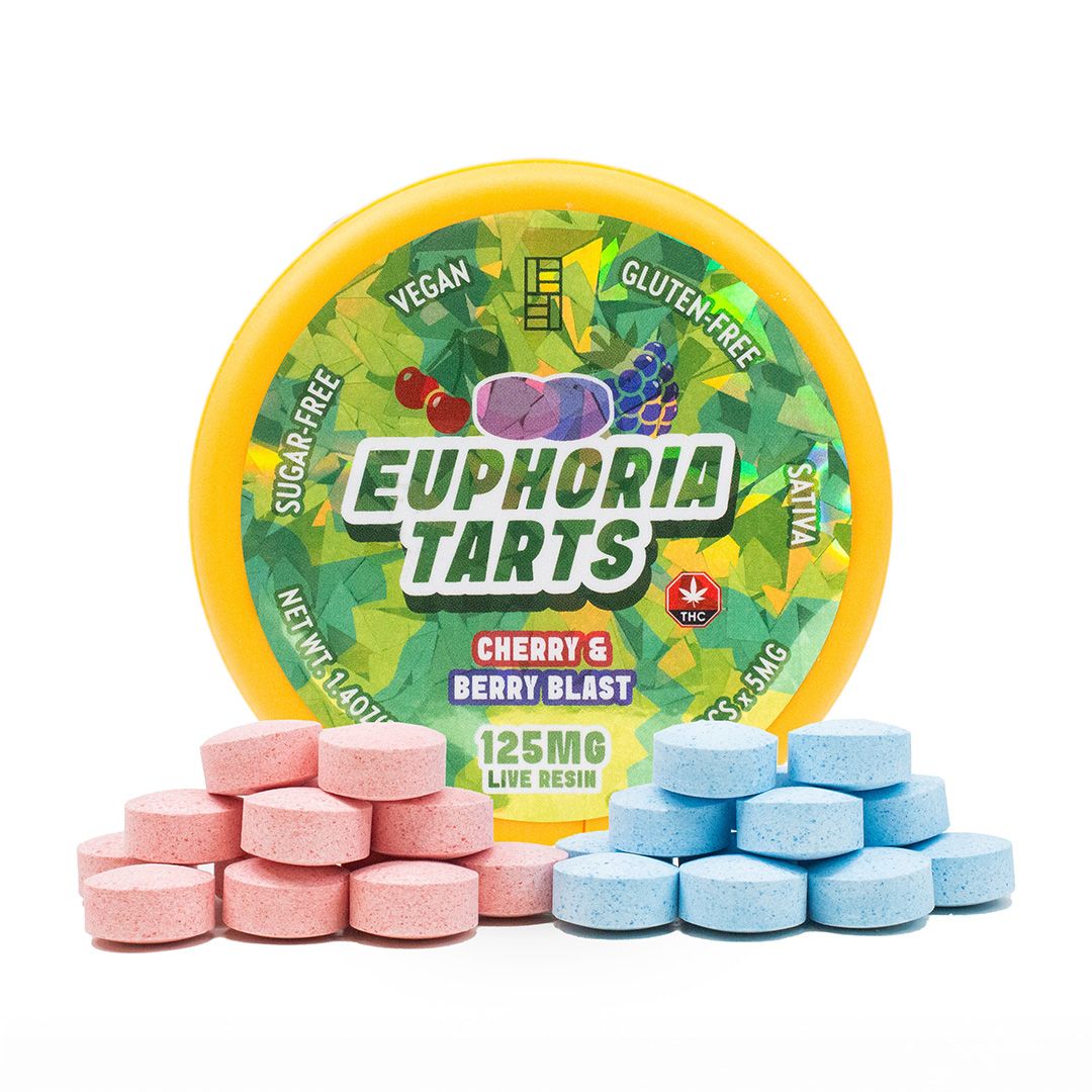 125mg Sativa Live Resin Cherry & Berry Tarts by Euphoria Extractions (SUGAR FREE, VEGAN FRIENDLY)
