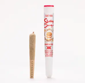 1 x 0.5g Infused Sticky Banger Pre-Roll Sativa Cookies & Cream by KushKraft