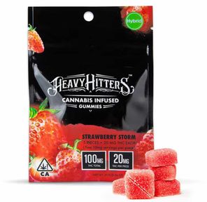 Heavy Hitters Gummies Strawberry Storm 100mg