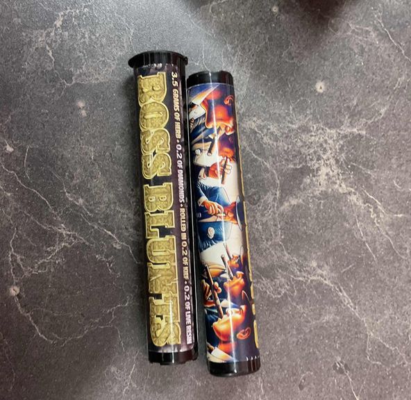 boss blunts 3.5 g glas tip pre roll $30