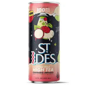 St. Ides - Pear Lychee 100mg High Tea - 12oz Can