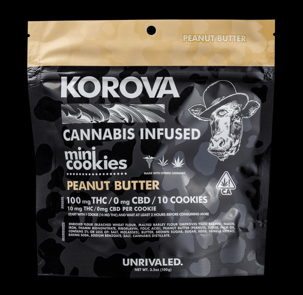 Peanut Butter Mini Cookies, 100mg THC