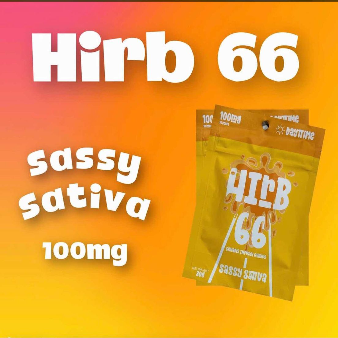 HIRB 100mg SATIVA GUMMIES