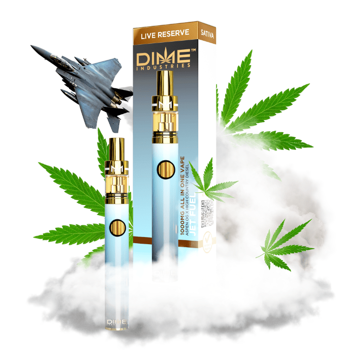 Dime Industries - Jet Fuel - Live Reserve - All In One - 1g - Sativa