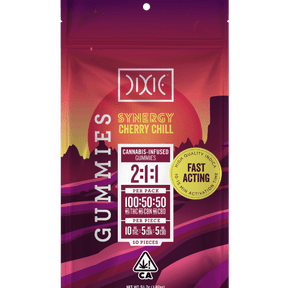 Dixie Gummies Cherry Chill 2:1:1 100mg THC / 50mg CBN / 50mg CBD