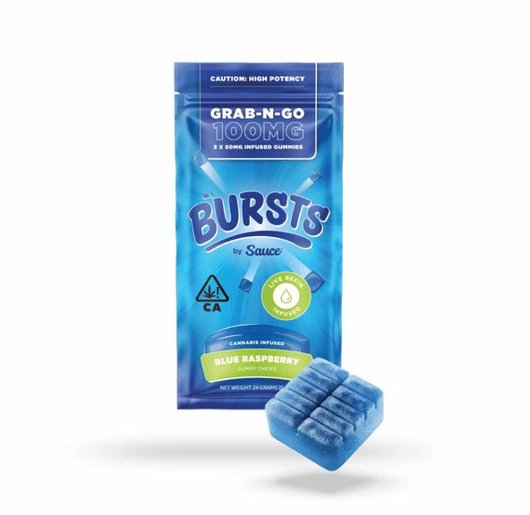 Bursts - THC Gummies (Blue Razz)