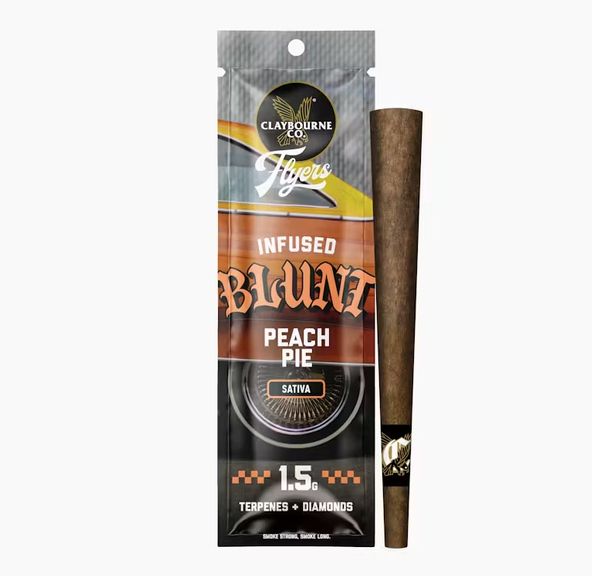Claybourne Co. - Peach Pie - Flyers Infused Blunt 1.5g