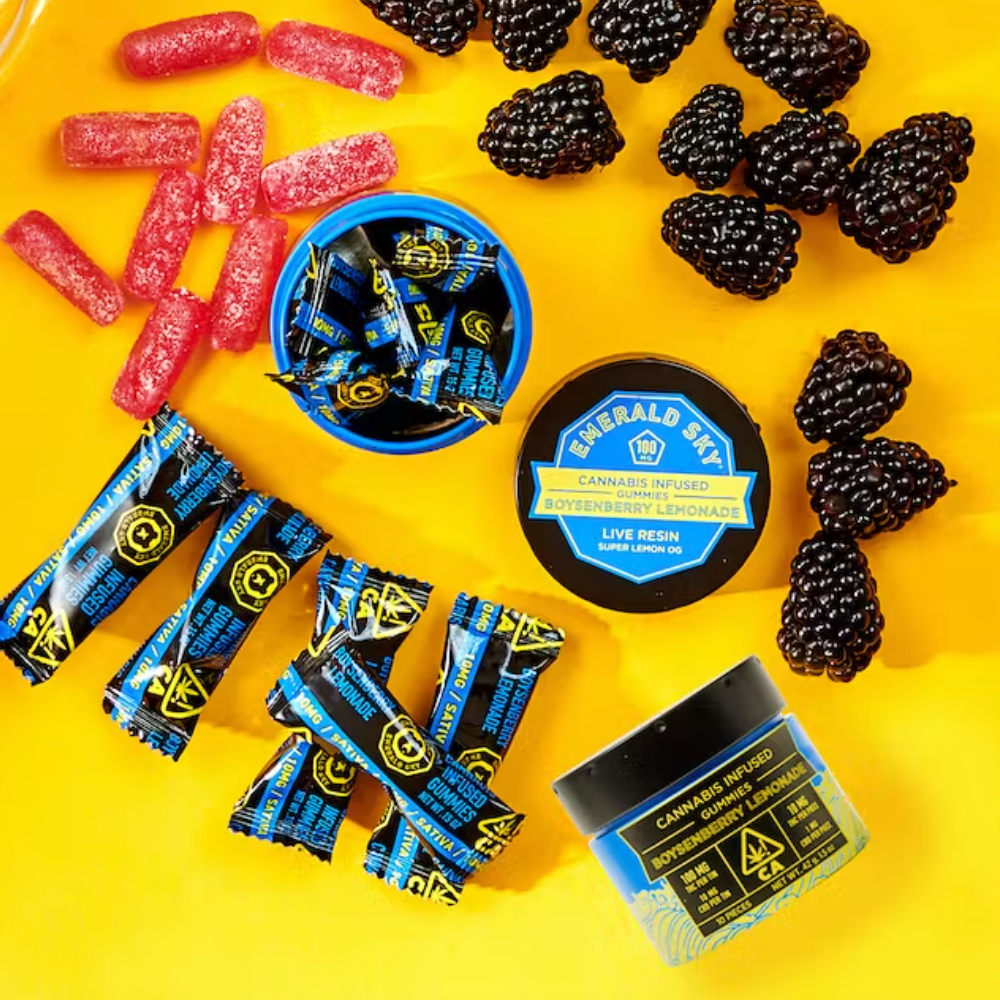 Live Resin Boysenberry Lemonade Gummies