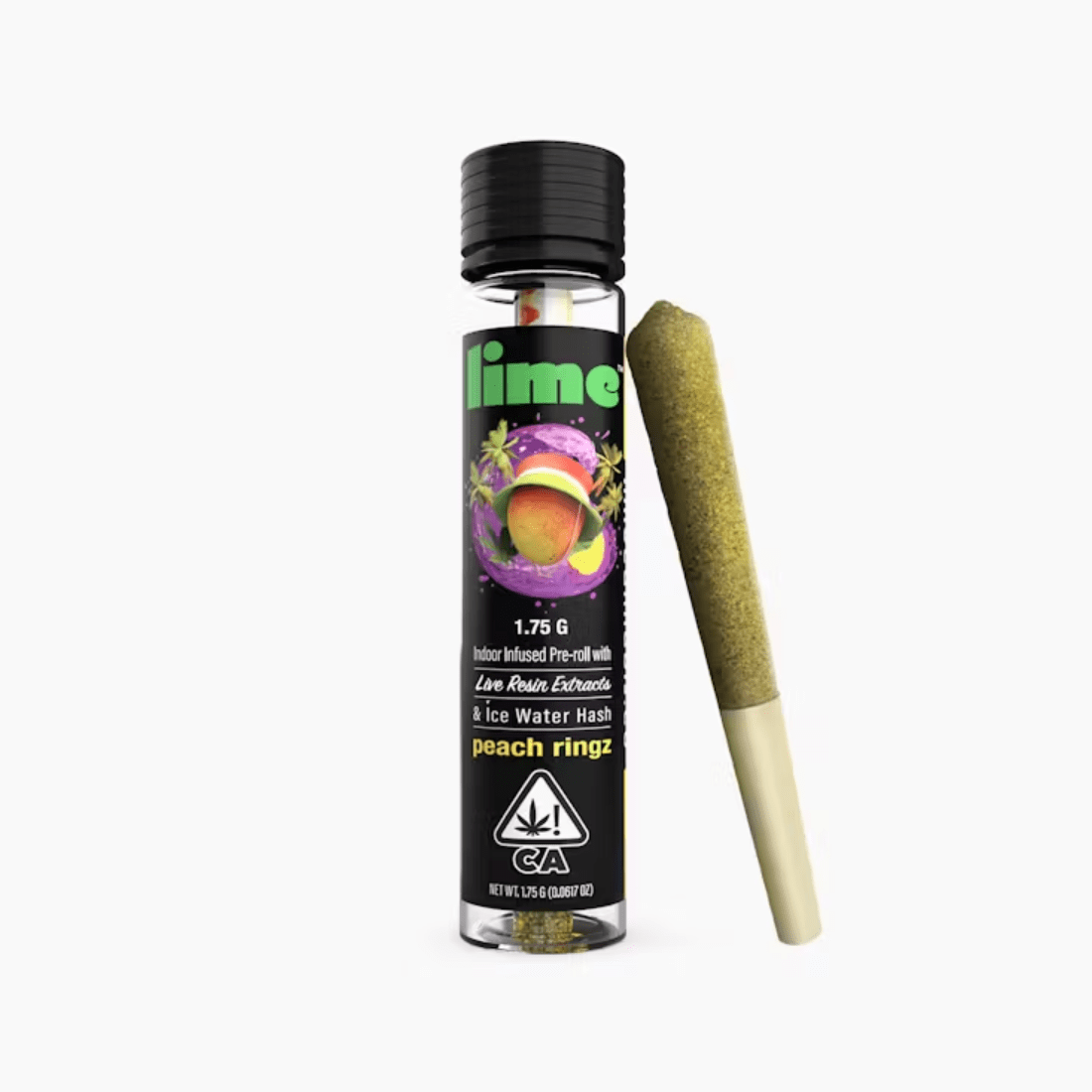 Diamond & Hash Infused (Single Pre Roll) | Peach Ringz