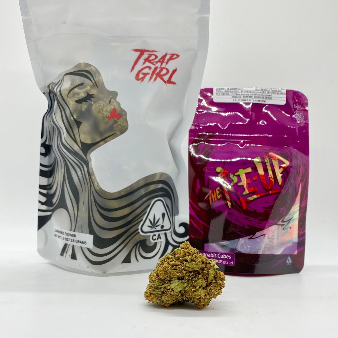 *Blow Out Deal! $79 1 oz. Afgan x Cheese(24.64%/Hybrid-Indica Dom.) -Trap Girl+50mg Edible*Disclaimer*