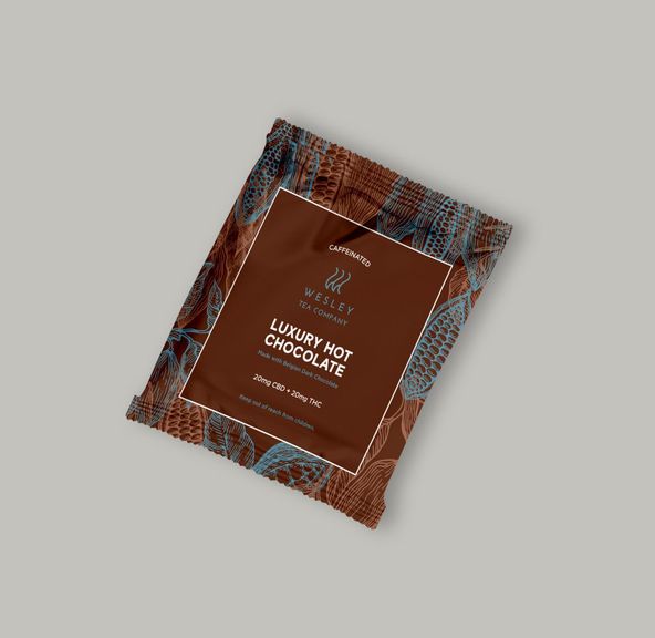 1:1 20mg CBD: 20mg THC Luxury Hot Chocolate Single by Wesley Tea