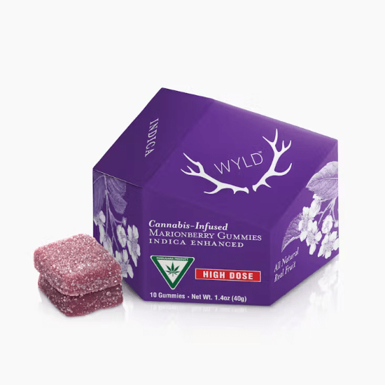 High Dose Marionberry Indica Enhanced Gummies | Mi