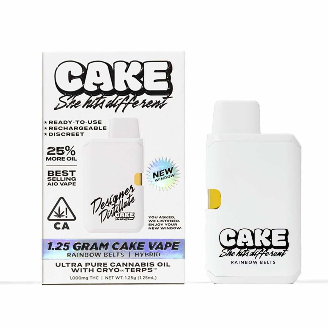 Cake AIO Vape Rainbow Belts 1.25g