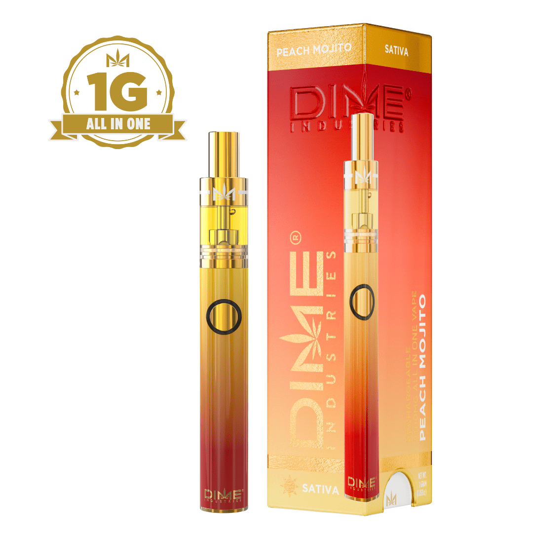 Dime | AIO Vape | 1g | Live Reserve | Peach Mojito
