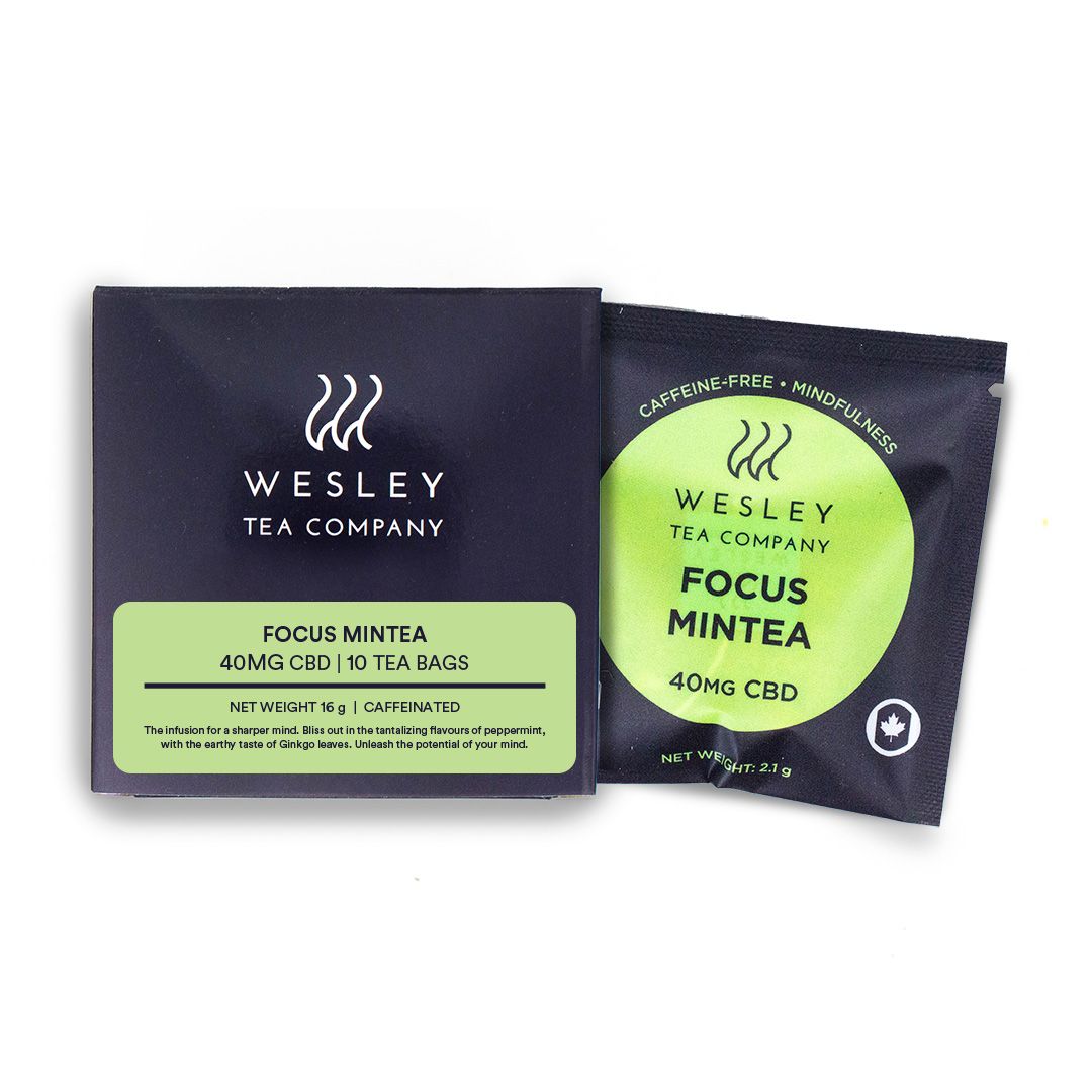 Focus Mintea 40mg CBD 10-pack | Wesley Tea