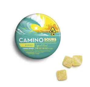 Camino | Gummies | 10pc | Energy | THCv/THC/Caffeine | Sours | Tropical Burst