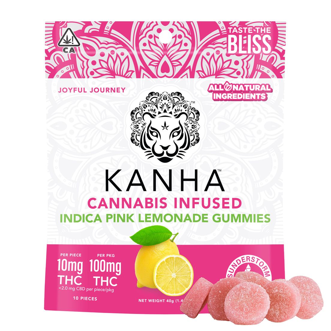 Kanha- PINK LEMONADE INDICA GUMMIES