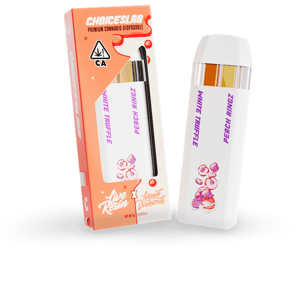 Choices Lab - 1g Disposable Vape - White Truffle x Peach Ringz 1g