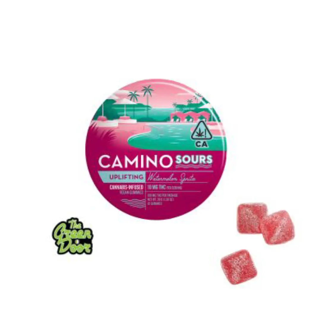 KIVA CAMINO SOURS - Watermelon Spritz - Gummies - 100MG