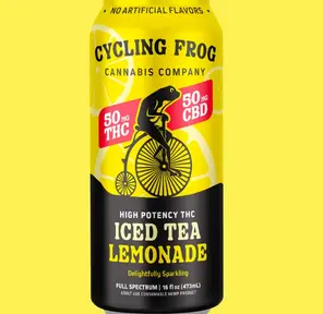 CF 50mg THC Sparkling Iced Tea Lemonade, Single