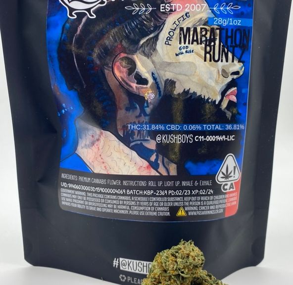 Marathon Runtz (hybrid) - 28g Flower (THC 31%) by Kush Boys