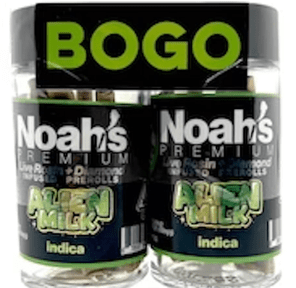 ALIEN MILK BOGO LIVE ROSIN DIAMOND INFUSED 5PK PREROLLS | INDICA