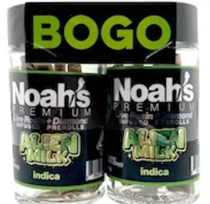 ALIEN MILK BOGO LIVE ROSIN DIAMOND INFUSED 5PK PREROLLS | INDICA