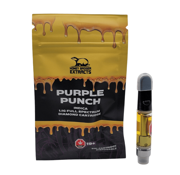 Purple Punch 1G Liquid Diamond Cartridge by Honey Badger