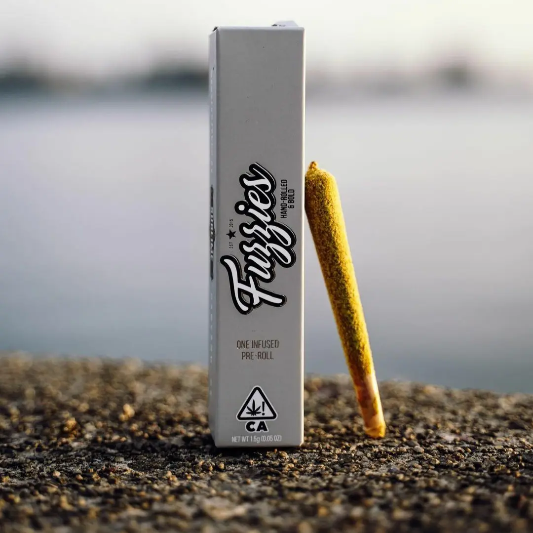 1. Fuzzies 1.5g Kief & Wax Infused Pre Roll - Super Silver Haze (S)