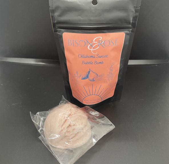 BISON & ROSE - SUNSET BUBBLE BOMB 100mg 1:1 THC:CBD - OKLAHOMA SUNSET