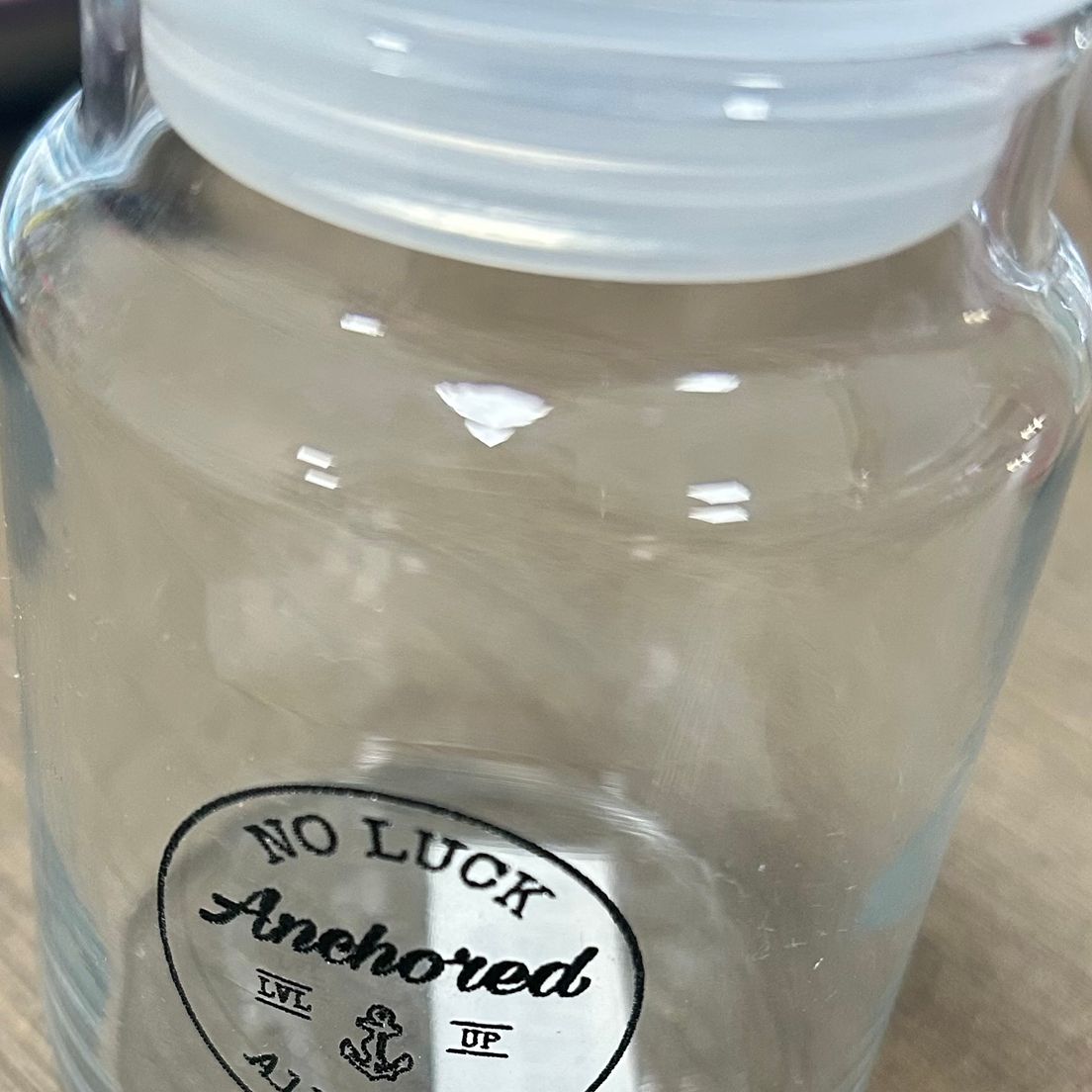 Anchored - Glass Stash Jar w/ Logo