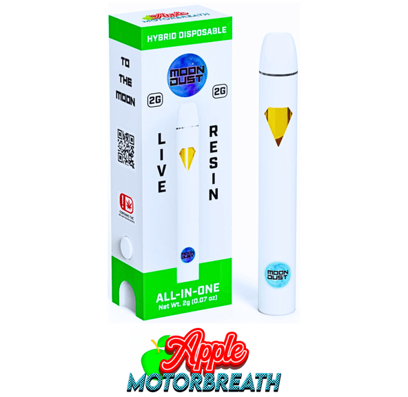 Moondust - 2G - LIVE RESIN DISPOSABLE - APPLE MOTORBREATH - HYBRID