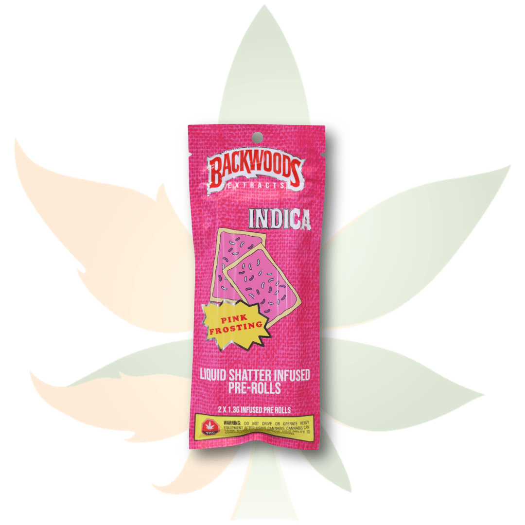 Backwoods Shatter Infused Pre Rolls (2 pack)- Pink Frosting