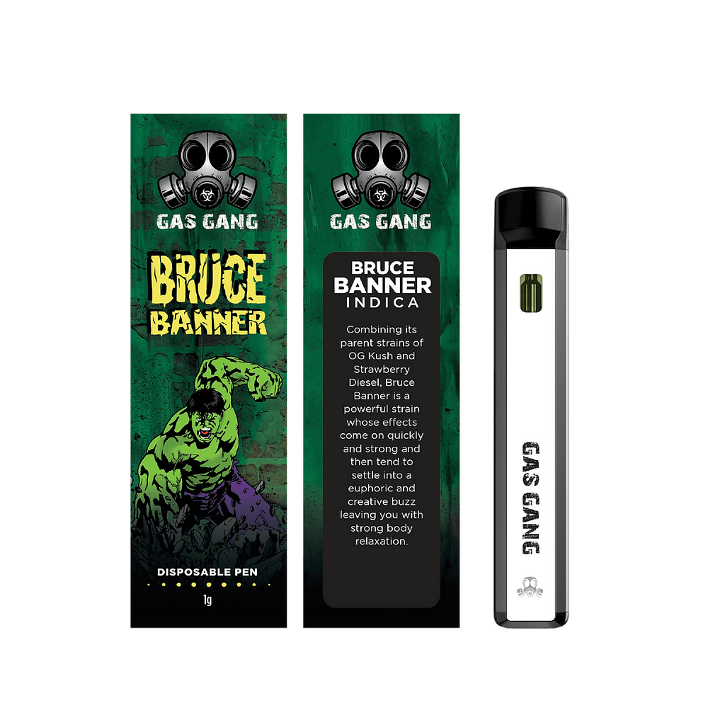 1G Gas Gang disposable vape pen - Bruce Banner