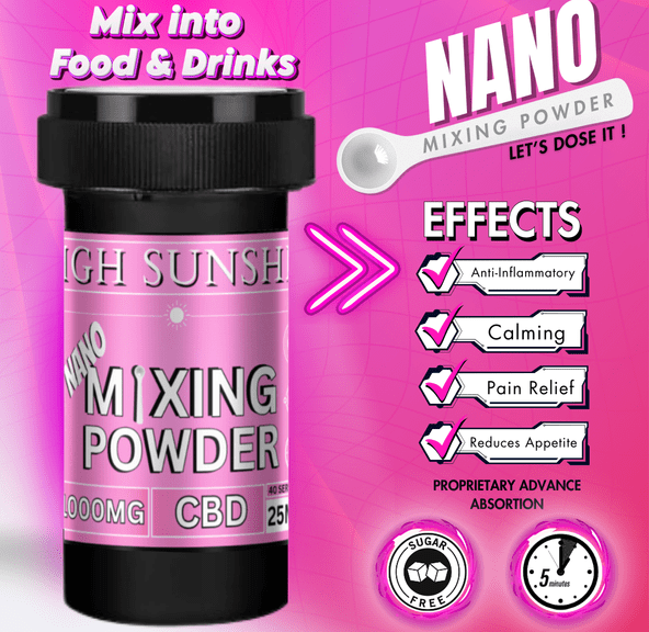1000mg CBD Nano Mixing Powder by High Sunshine Farms