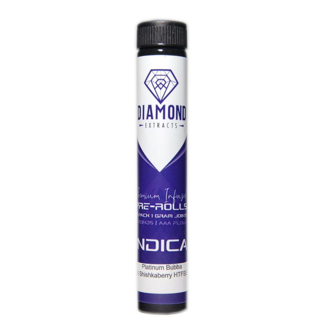 Diamond Concentrates Indica Pre Rolled HTFSE Joints – Purple Panty Dropper X Northern Light HTFSE (3 x 1 Gram Joints)