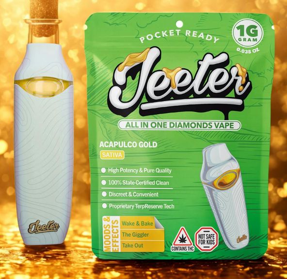 Jeeter - All In One Diamonds Vape - Acapulco Gold 1g