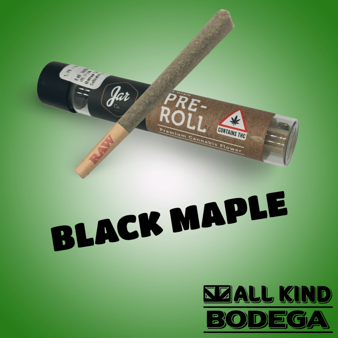 Black Maple 1g Preroll (@Jarcannabis2.0)