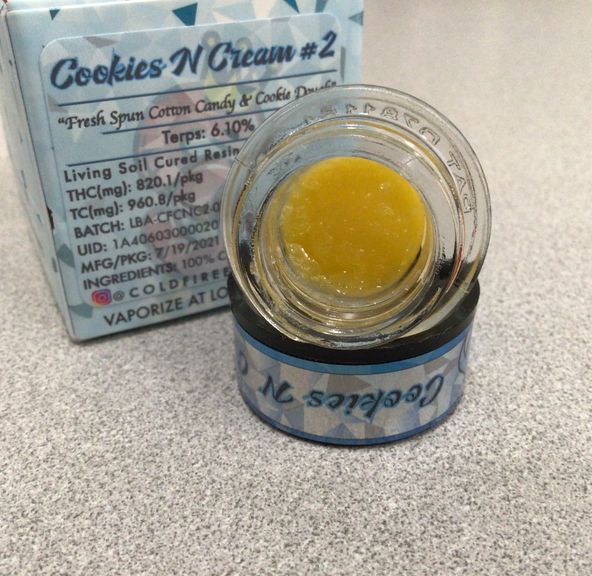 (ColdFire) Cookies N Cream #2 1G Cured Resin Badder