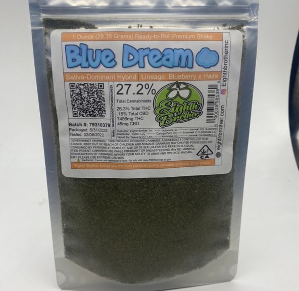 Blue Dream - shake 1oz (THC 26%) by 8th Bros.