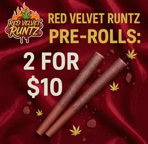 1G Pre-Roll: Red Velvet Runtz (I) 2 PACK