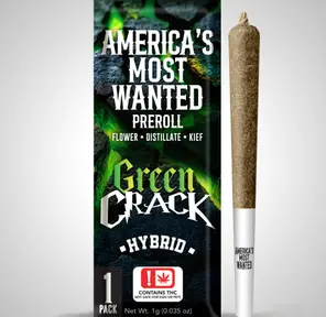 AMERICA'S MOST WANTED GREEN CRACK INFUSED PRE ROLL