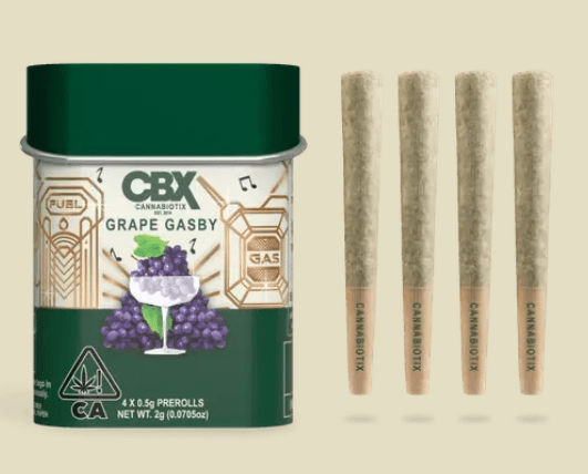 CBX Cannabiotix - Grape Gasby - Prerolls - 4pk - 2g - Indica