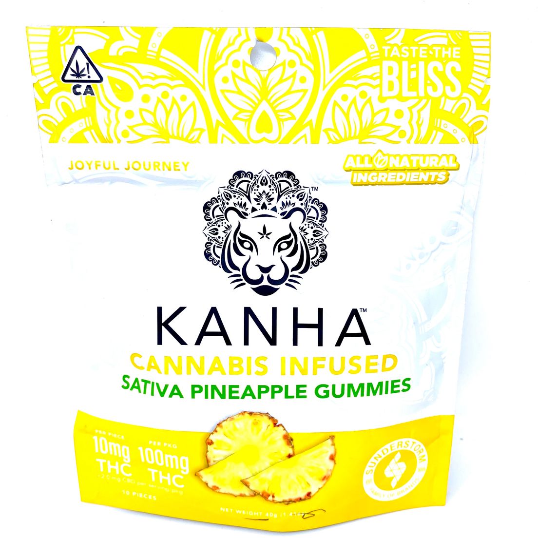 B2G1! - Kanha - Gummies - Pineapple - Sativa! - 100mg