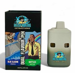 HEISENBERG DUAL CHAMBER VAPE – BLUE SLUSHIE INDICA + SKITTLES SATIVA (3 GRAM + 3 GRAM)