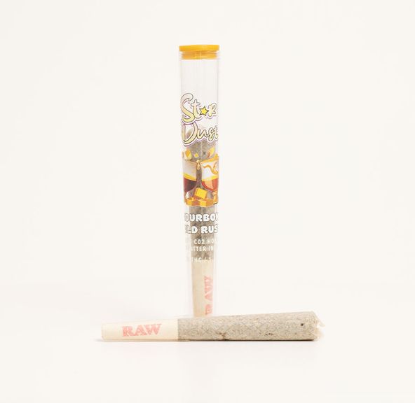 Bourbon Gold Rush Stardust Shatter Infused 1.2g Pre Roll by KushKraft