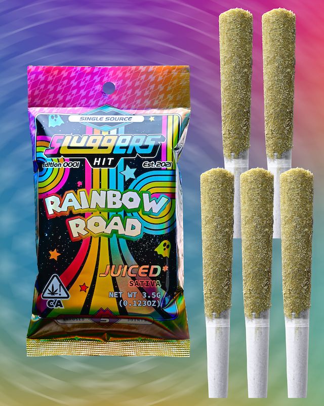 Sluggers - Rainbow Road Infused Prerolls 5pk - 3.5g