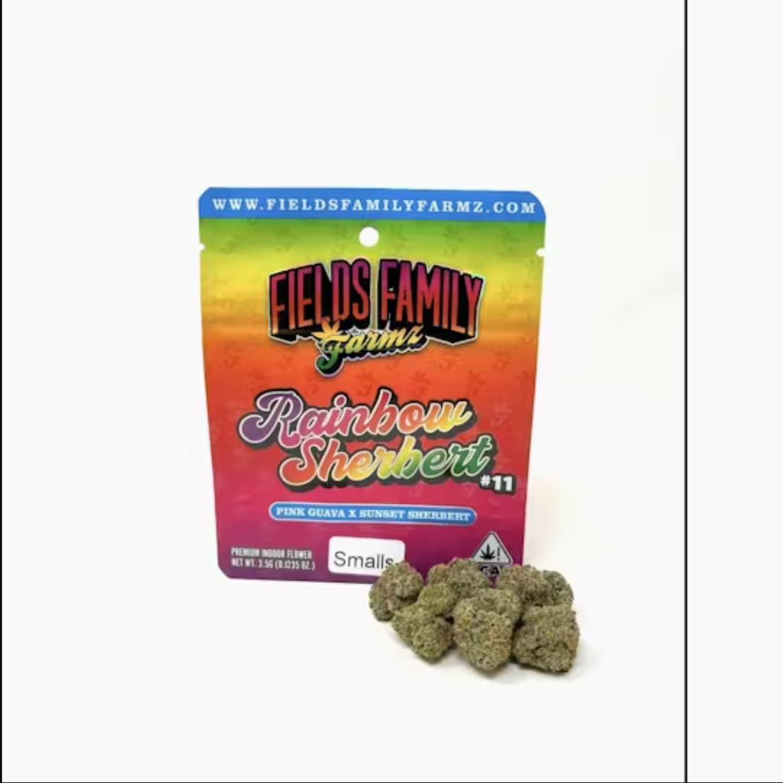 Fields Family Farmz - Rainbow Sherbert - Smalls - Bag 3.5g